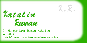 katalin ruman business card
